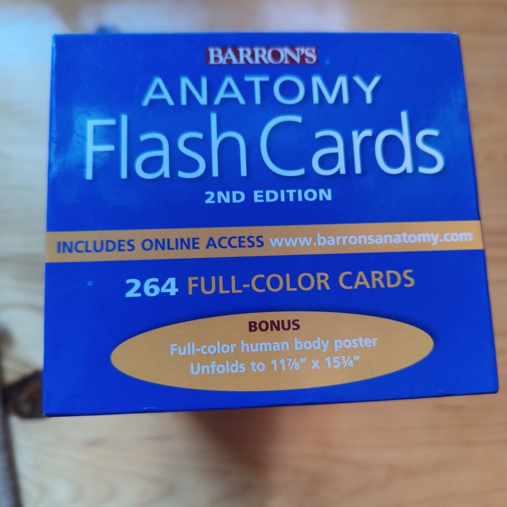 Barron's Anatomy Flash Cards 2nd Edition - Picture 2 of 5